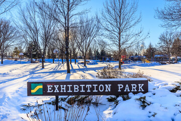 Exhibition Park in the city of Saskatoon, Canada