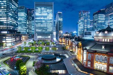 東京駅の夜景