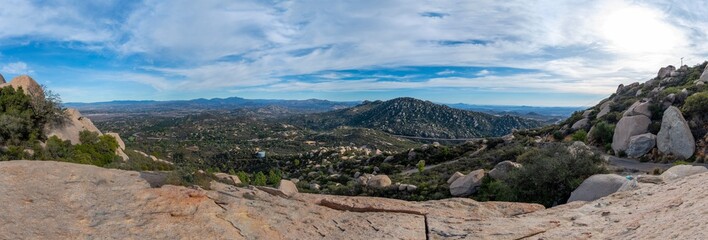 Potatoship Rock Panorama In California