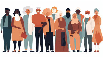 group of people in poses