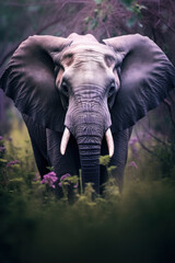 Elephant, Wildlife Photography, Generative AI