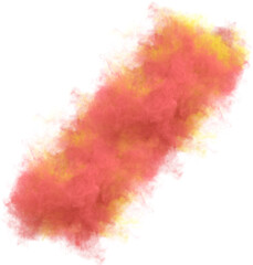 abstract orange color smoke cloud in Png Background 