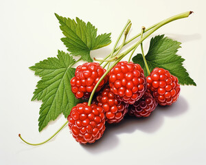 Raspberries blackberries garden Agriculture harvest tree fruits juice delicious vitamins 