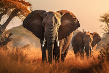 Elephant, Wildlife Photography, Generative AI