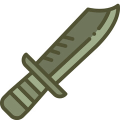 knife two tone icon