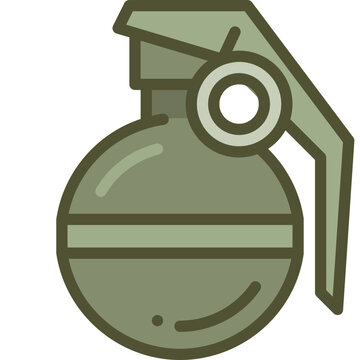 green grenade icon clip art preview