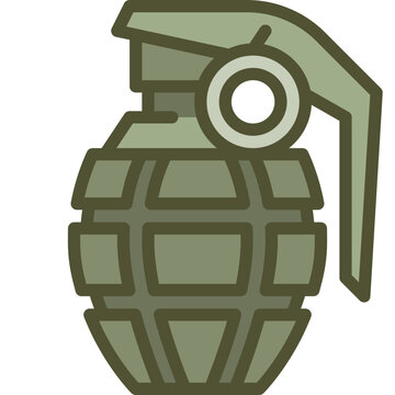 green grenade icon clip art preview