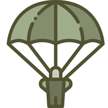 recommend clip art: paratrooper two tone icon