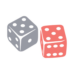 Play Games Flat Colorful Icon Isolate On White Background Vector Illustration | Seo Icons