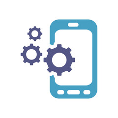 Mobile Apps Flat Colorful Icon Isolate On White Background Vector Illustration | Seo Icons