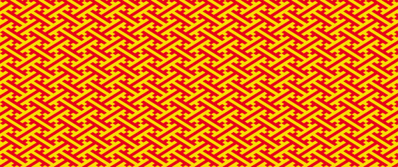 紗綾形の和柄背景。和風の派手なイメージ。