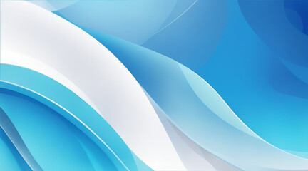 Illustration of blue and soft blue abstract background. Generative AI.