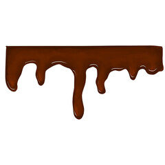 melted chocolate dripping
