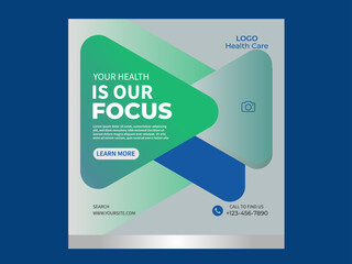 Modern design template for Doctors, Clinics or hospital