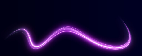  Luminous pink lines png of speed. Light glowing effect. Abstract motion lines. Light trail wave png, fire path trace line, car lights, optic fiber and incandescence curve twirl