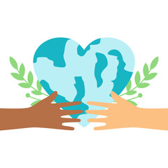 Flat World Humanitarian Day Illustration