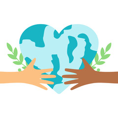 Flat World Humanitarian Day Illustration