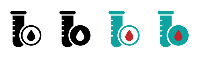  Blood test vector icons set © Kobby