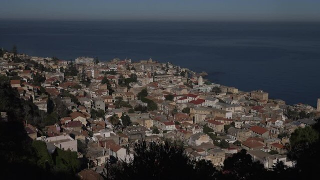 Old houses on the coast Algiers Algeria
