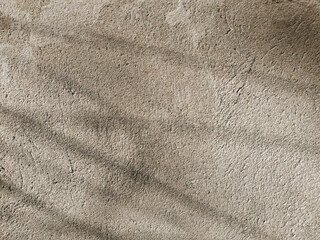 An old wall with abstract thin shadows on it. Cement surface close-up. Minimal background, grunge concrete texture. - 628415662