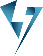 Lightning logo, with abstract design, full color. suitable for your company logo.
