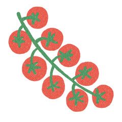 Food Vegetable Tomatoes Illustration Hand Drawn Decorative Doodles