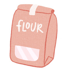Bakery Baking Flour Illustration Hand Drawn Decorative Doodles