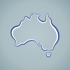 Australia - Outline Map