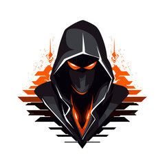 Esport vector logo hacker, hacker icon, hacker head, vector, sticker
