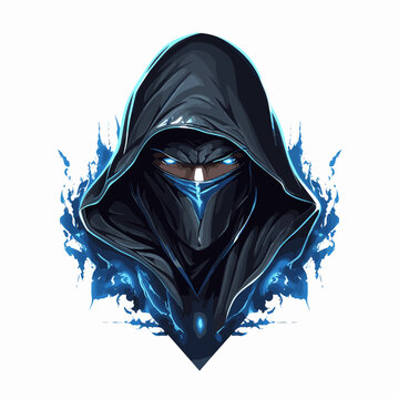 Esport vector logo hacker, hacker icon, hacker head, vector, sticker