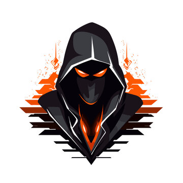 Esport vector logo hacker, hacker icon, hacker head, vector, sticker
