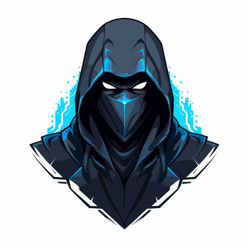 Esport vector logo hacker, hacker icon, hacker head, vector, sticker