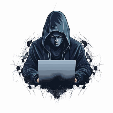 Esport vector logo hacker, hacker icon, hacker head, vector, sticker