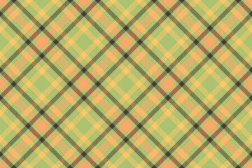 Texture seamless check of textile fabric pattern with a plaid vector tartan background.