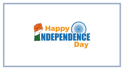 Illustration of tricolour banner with Indian flag for 76th Independence Day of India on 15th August