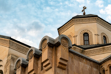 Church on the side of Holy Trinity Cathedral of Tbilisi, Georgia