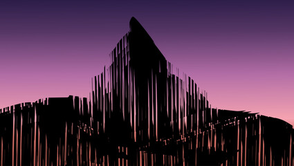 Matterhorn silhouette, The silhouette is simple and minimalist, and it captures the distinctive shape of the Matterhorn