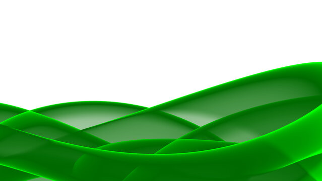 abstract transparent png background with green waves gradient color dynamic lines cover design.