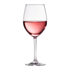 glass of wine isolated on transparent background cutout
