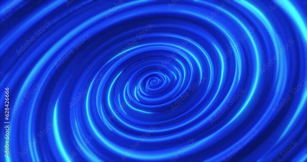 Poster spiral rotation, abstract technology background with rotating glowing neon circles. modern backgroun
