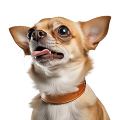 chihuahua puppy isolated on transparent background cutout