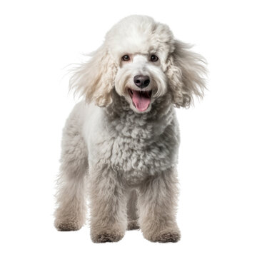 poodle sitting isolated on transparent background cutout