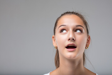 Epiphany seen in young woman's portrait