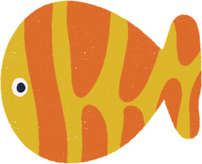 Cute Marine Life Cartoon Hand drawn Illustration