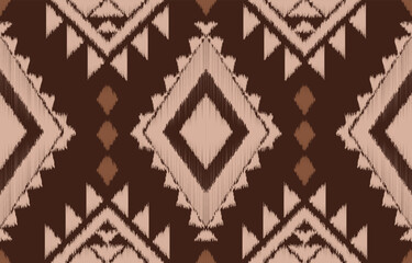 Ethnic abstract ikat art. Aztec ornament print. geometric ethnic pattern seamless  color oriental.  Design for background ,curtain, carpet, wallpaper, clothing, wrapping, Batik, vector illustration.