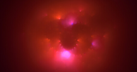 3D rendering abstract fractal light background