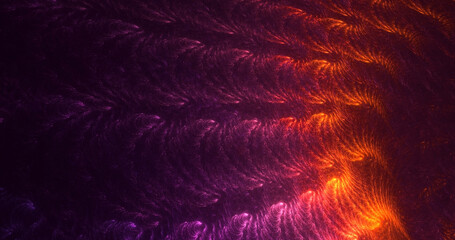 3D rendering abstract fractal light background