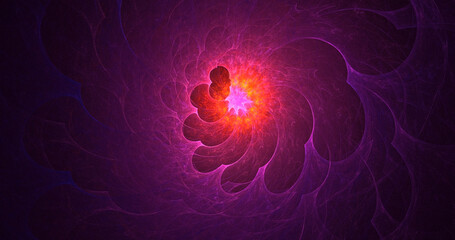 Obraz premium 3D rendering abstract colorful fractal light background