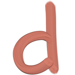 Alphabet a-z pink 3d lowercase letters.font for celebration, website, event, card, party. ABC