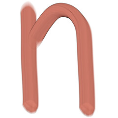 Alphabet a-z pink 3d lowercase letters.font for celebration, website, event, card, party. ABC